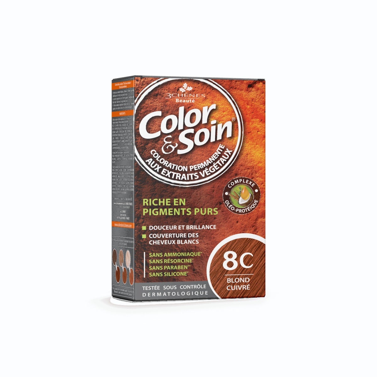 Les 3 Chenes Color & Soin Kit Tinta Capelli 8C Biondo Ramato-1