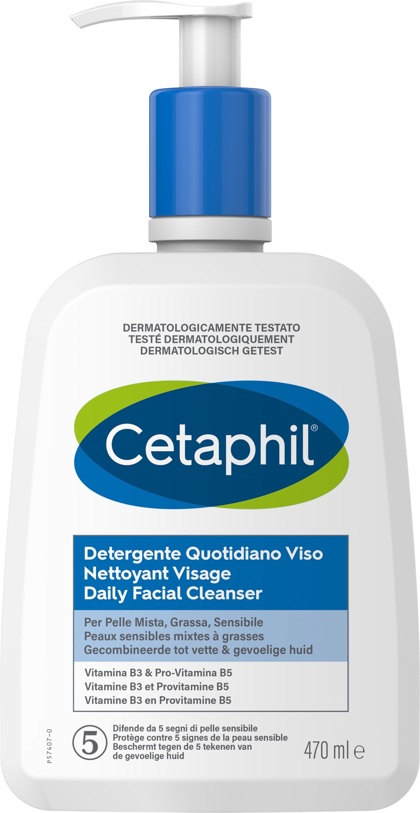 Cetaphil Detergente Quotidiano Viso Pelle Mista Grassa 473ml-1