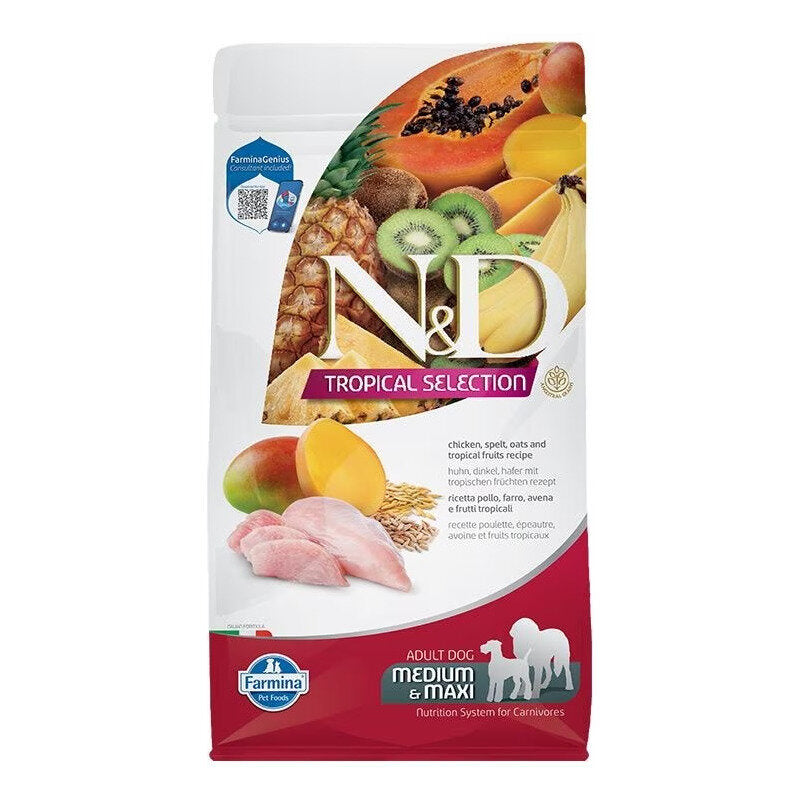 Farmina N&D Dog Medium & Maxi Tropical Selection Chicken Per Cani Adulti 2kg-1