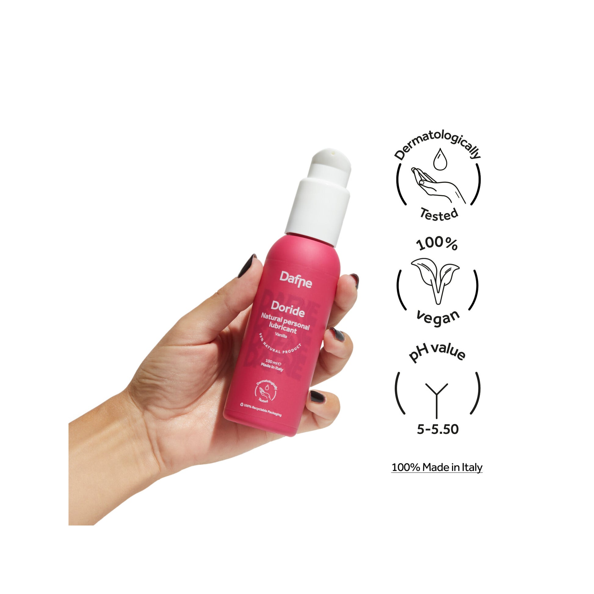 Dafne Lubrificante Sessuale Intimo Naturale Vaniglia 100ml-2