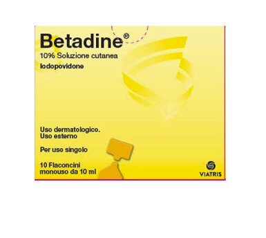 Betadine 10% Soluzione Cutanea 10 flaconcini monouso da 10ml-3