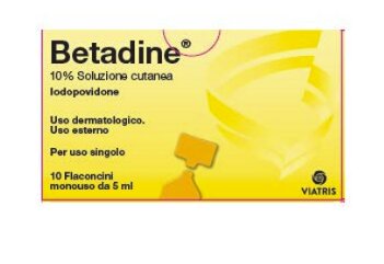 Betadine 10% Soluzione Cutanea 10 flaconcini monouso da 5ml-3