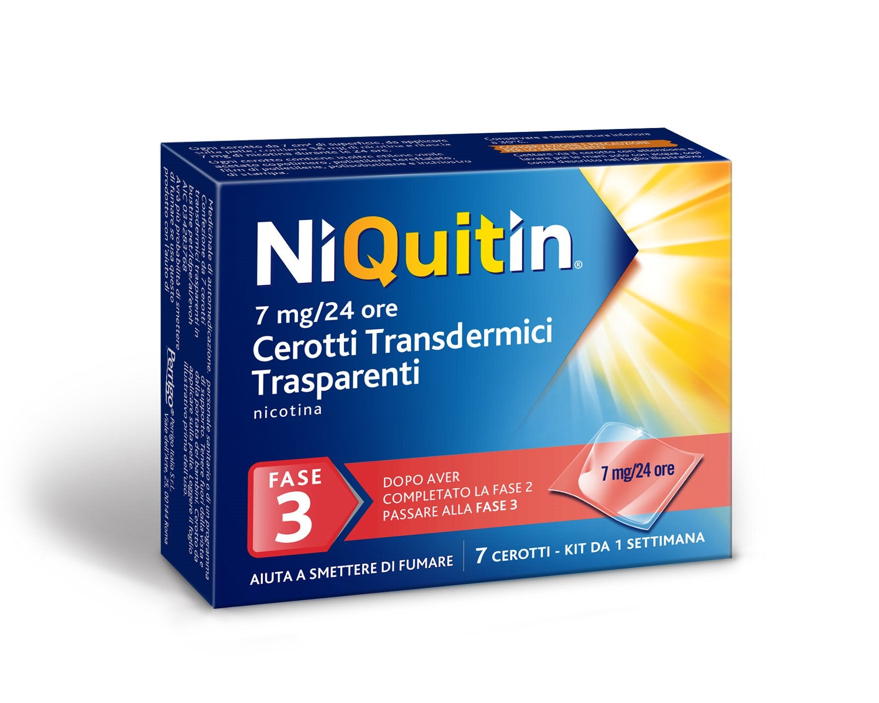 Niquitin 7 Cerotti Transdermici Fase 3 7mg / 24h-1