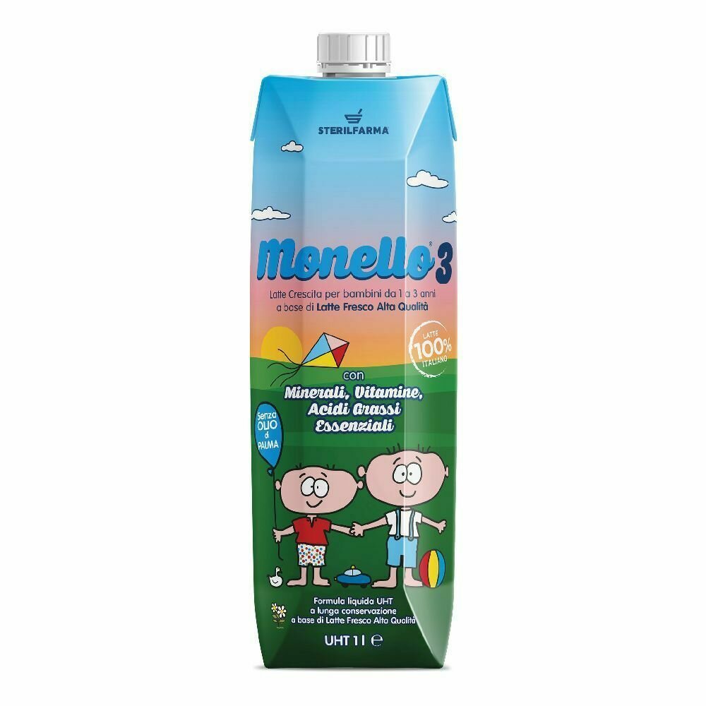Monello 3 Latte per bambini da 1 a 3 anni liquido 1 litro-1