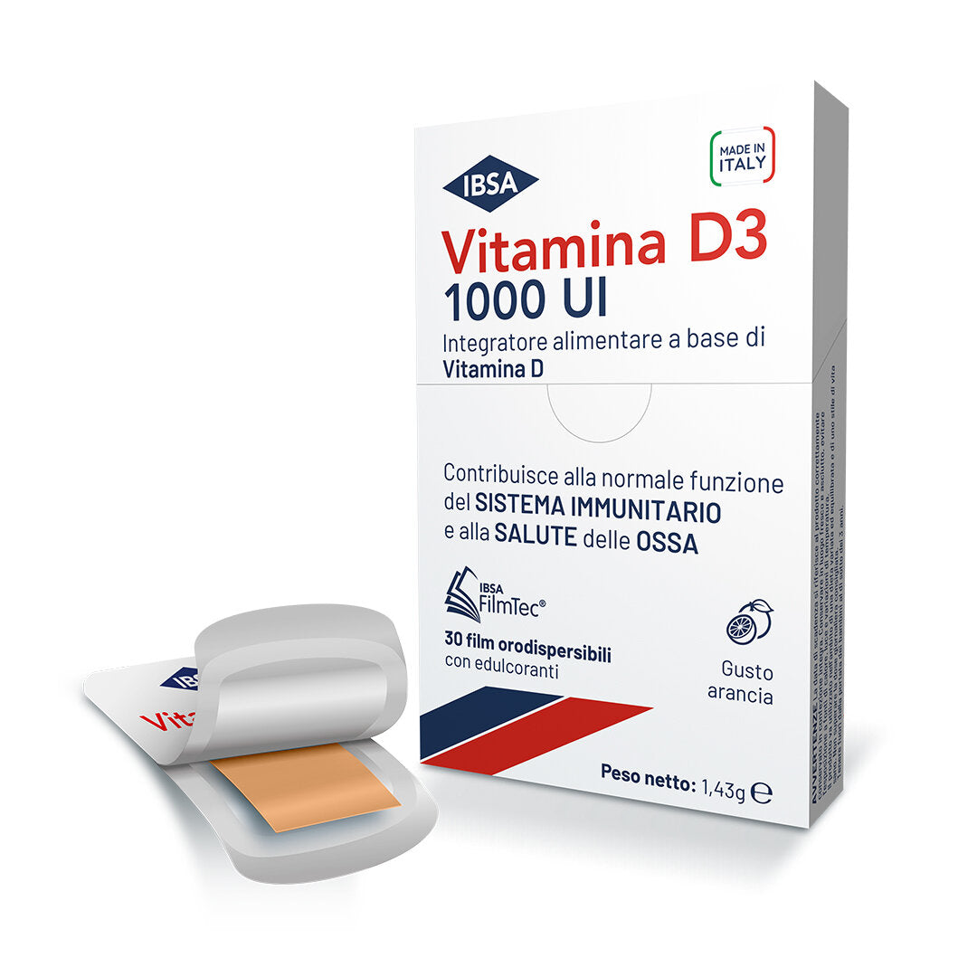IBSA Vitamina D3 1000UI integratore alimentare 30 film orodispersibili-1