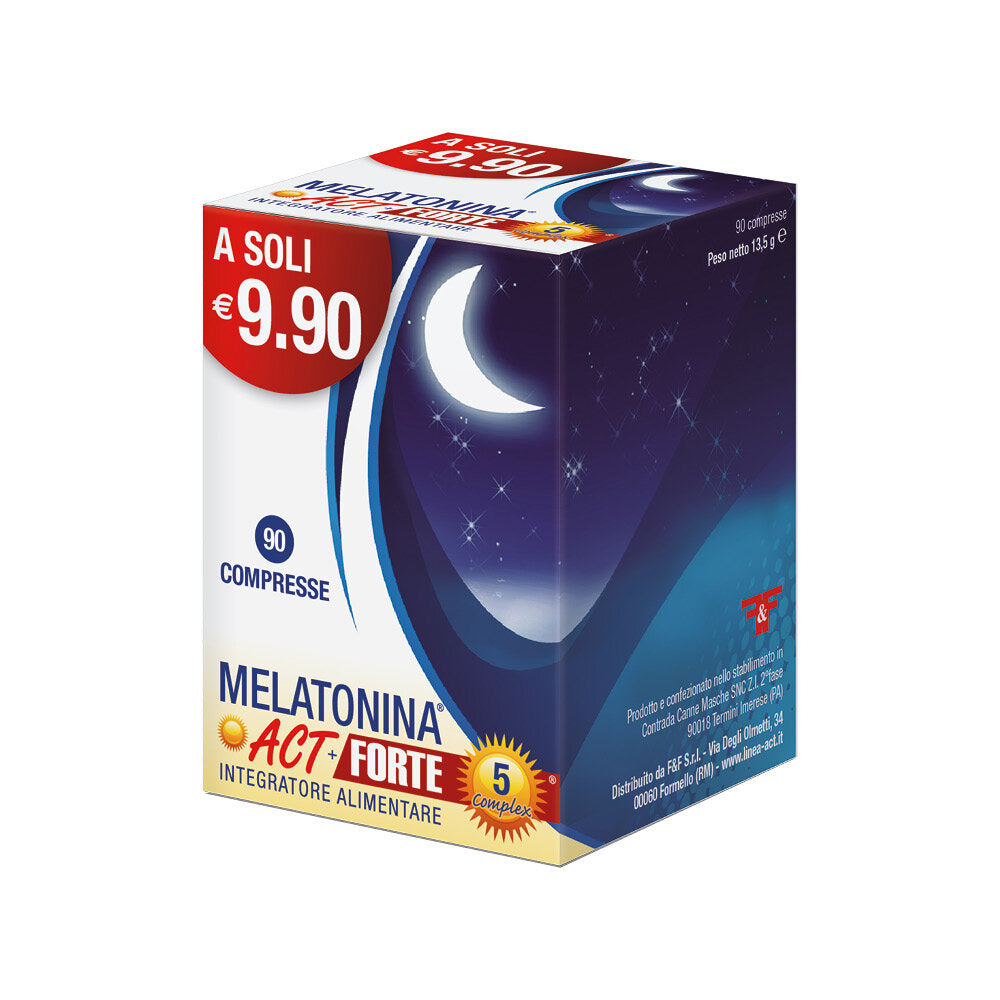 Melatonina Act + Forte 5 Complex benessere del sonno 90 compresse-2