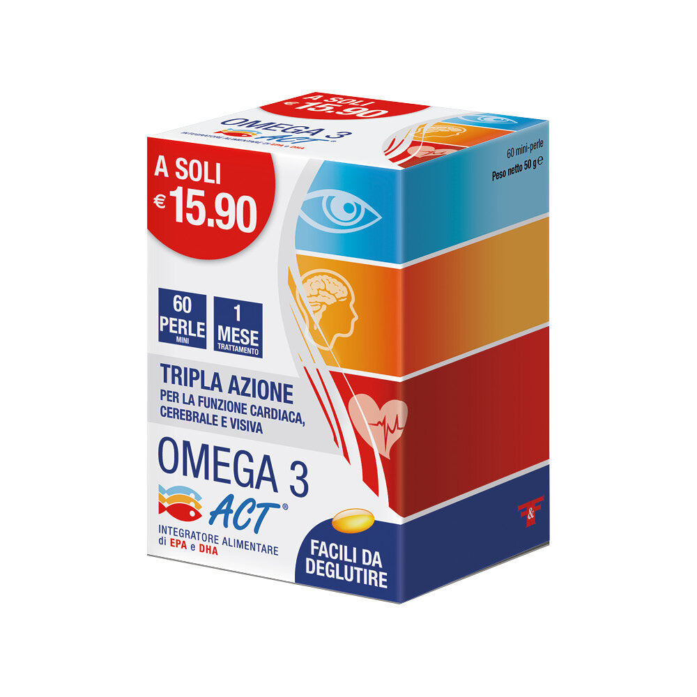 Omega 3 Act utile per la funzione cardiaca 60 perle da 540g-2