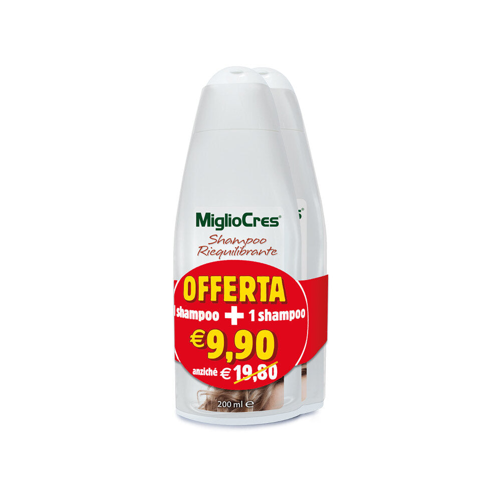 MiglioCres Shampoo Capelli Riequilibrante OFFERTA 2x200ml-2