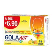 Gola Act benessere delle vie respiratorie gusto Miele e Limone 24 compresse-2