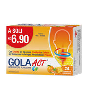 Gola Act benessere delle vie respiratorie gusto Miele e Arancia 24 compresse-2