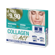 Collagen Act Trattamento viso 2 fasi maschera anti age + crema idratante 3 trattamenti-2