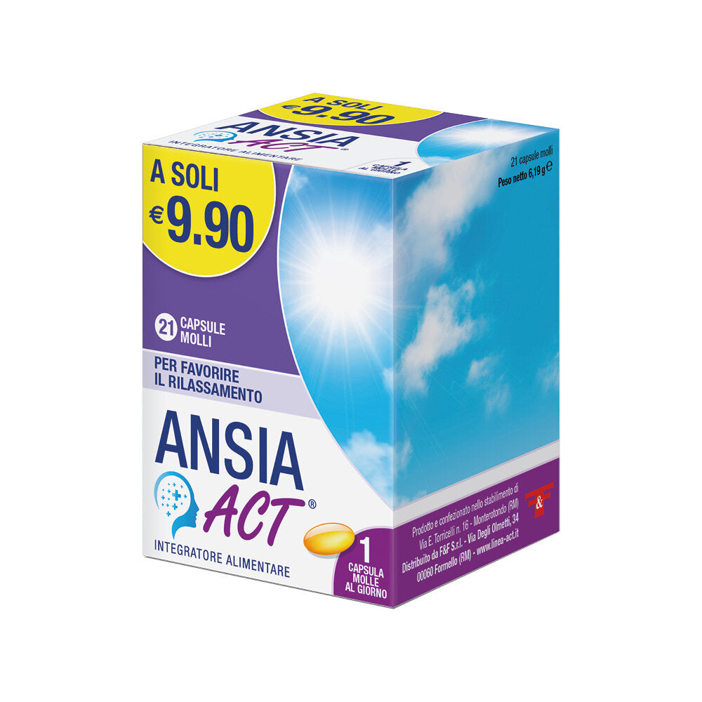 Ansia Act per il rilassamento 21 capsule molli-2