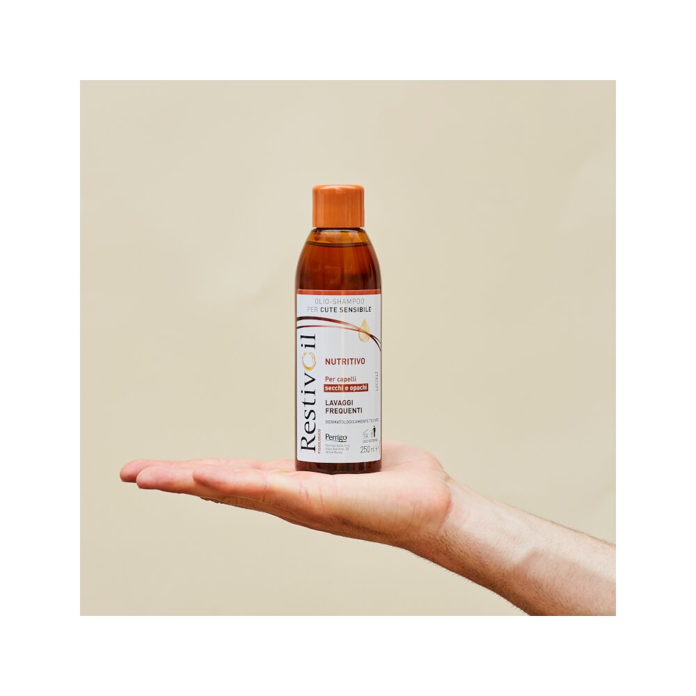 Restivoil Fisiologico Nutritivo olio-shampoo lavaggi frequenti per capelli secchi e opachi 250ml-5