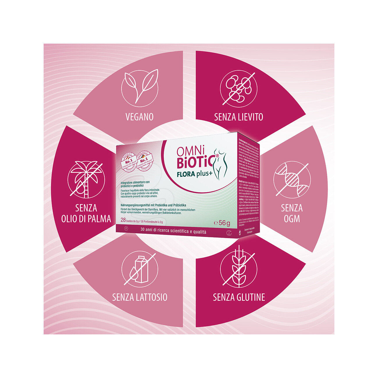 Omni Biotic Flora Plus+ 28 Bustine 56g-3