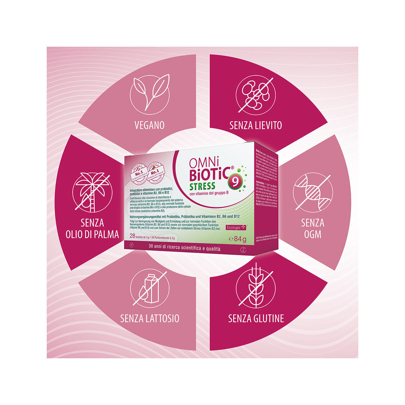 Omni Biotic Stress Vitamine Gruppo B 28 Bustine Da 3g-3