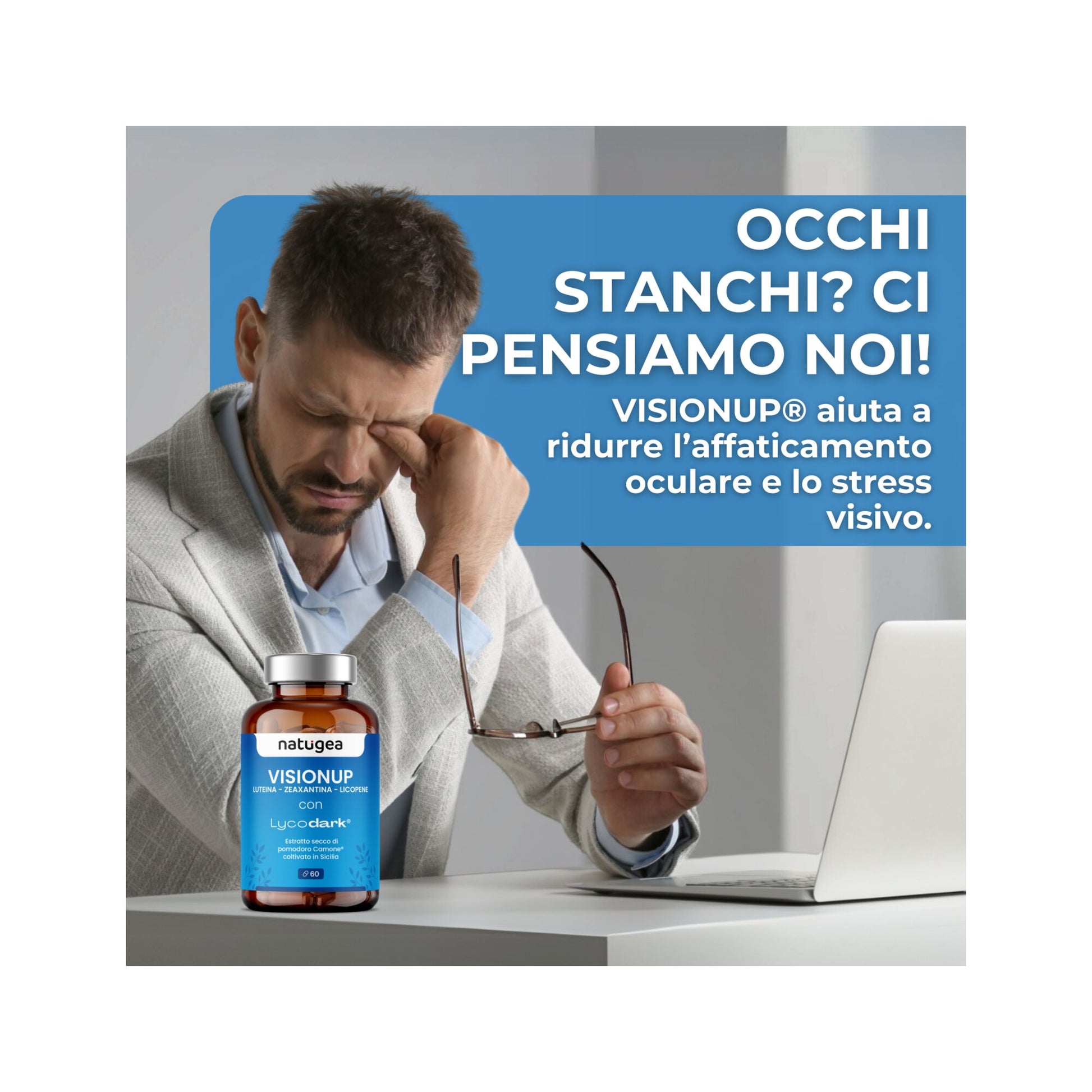 Natugea VisionUp Luteina e Zeaxantina 60 Compresse-2