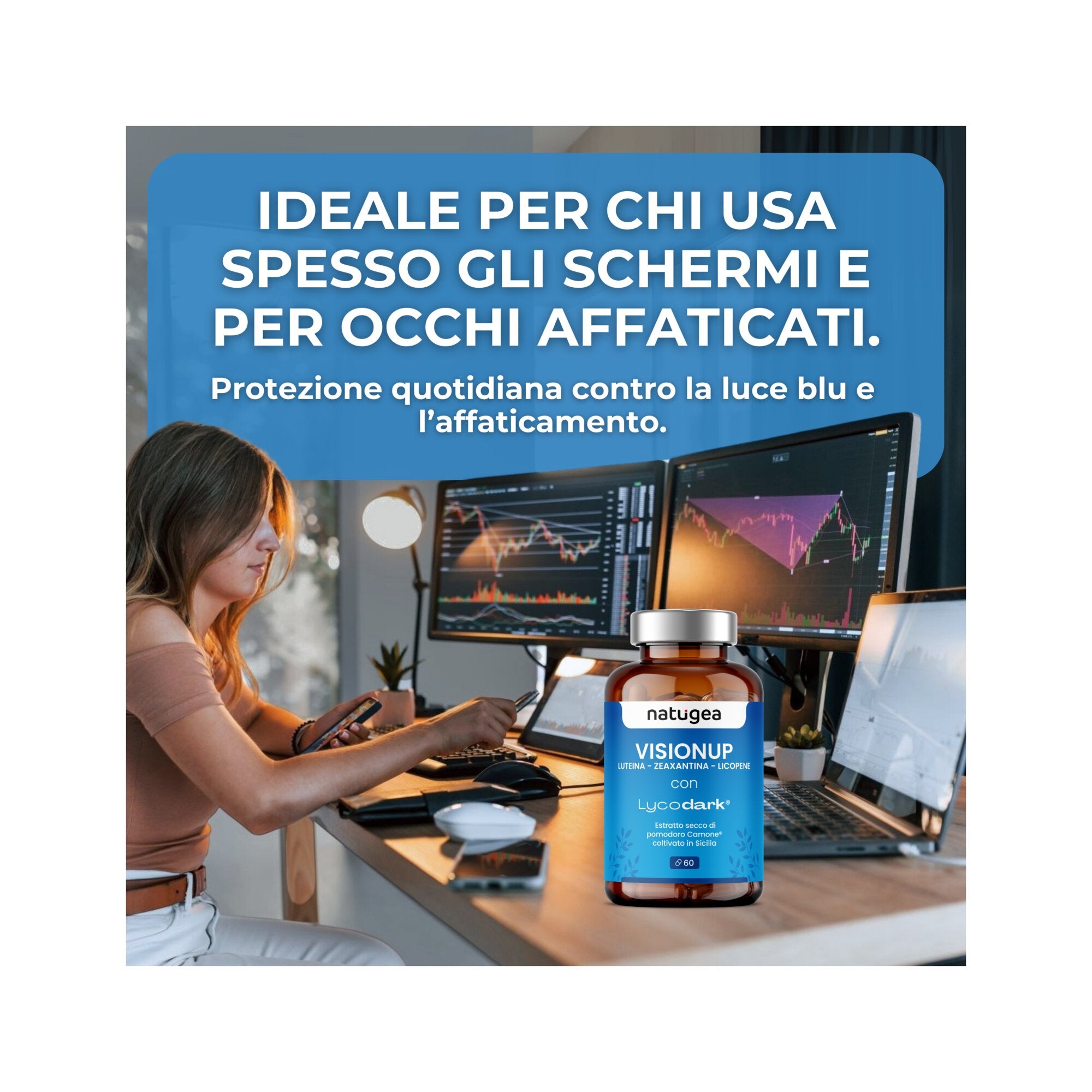 Natugea VisionUp Luteina e Zeaxantina 60 Compresse-3