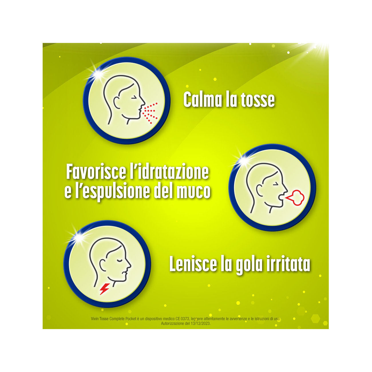 Vivin Tosse Complete 3in1 Pocket Tosse Secca Grassa Mal Di Gola 14 Stickpack-3