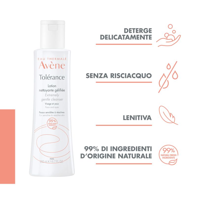 Avene Tolérance Lozione Detergente in Gel viso e occhi 200ml-4