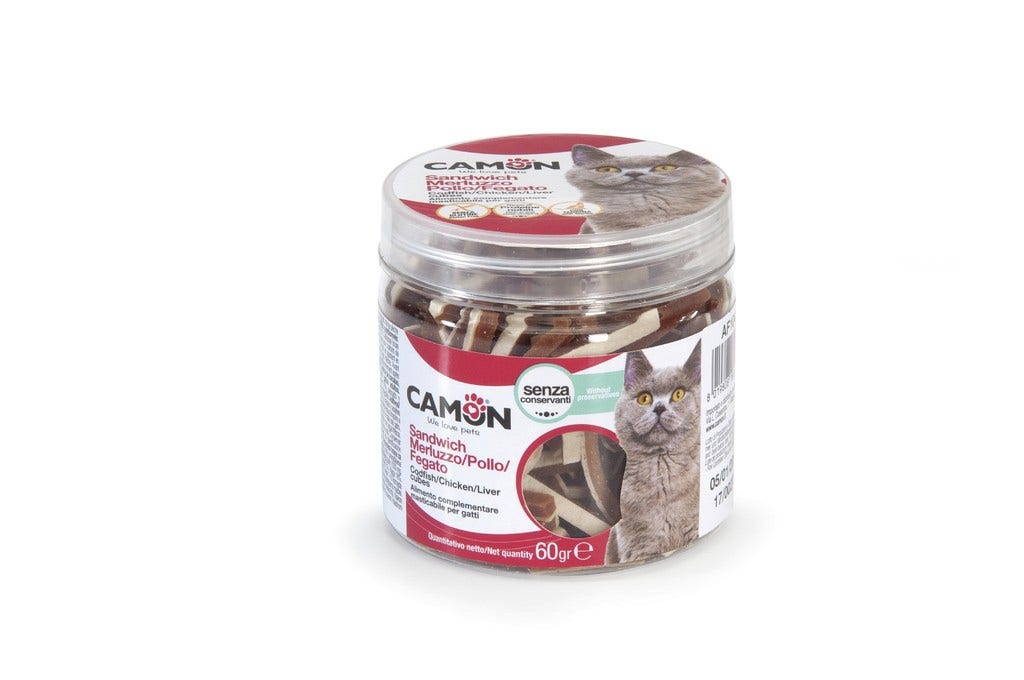 Camon Sandwich Merluzzo/Pollo/Fegato Di Pollo 60g 2cm-1