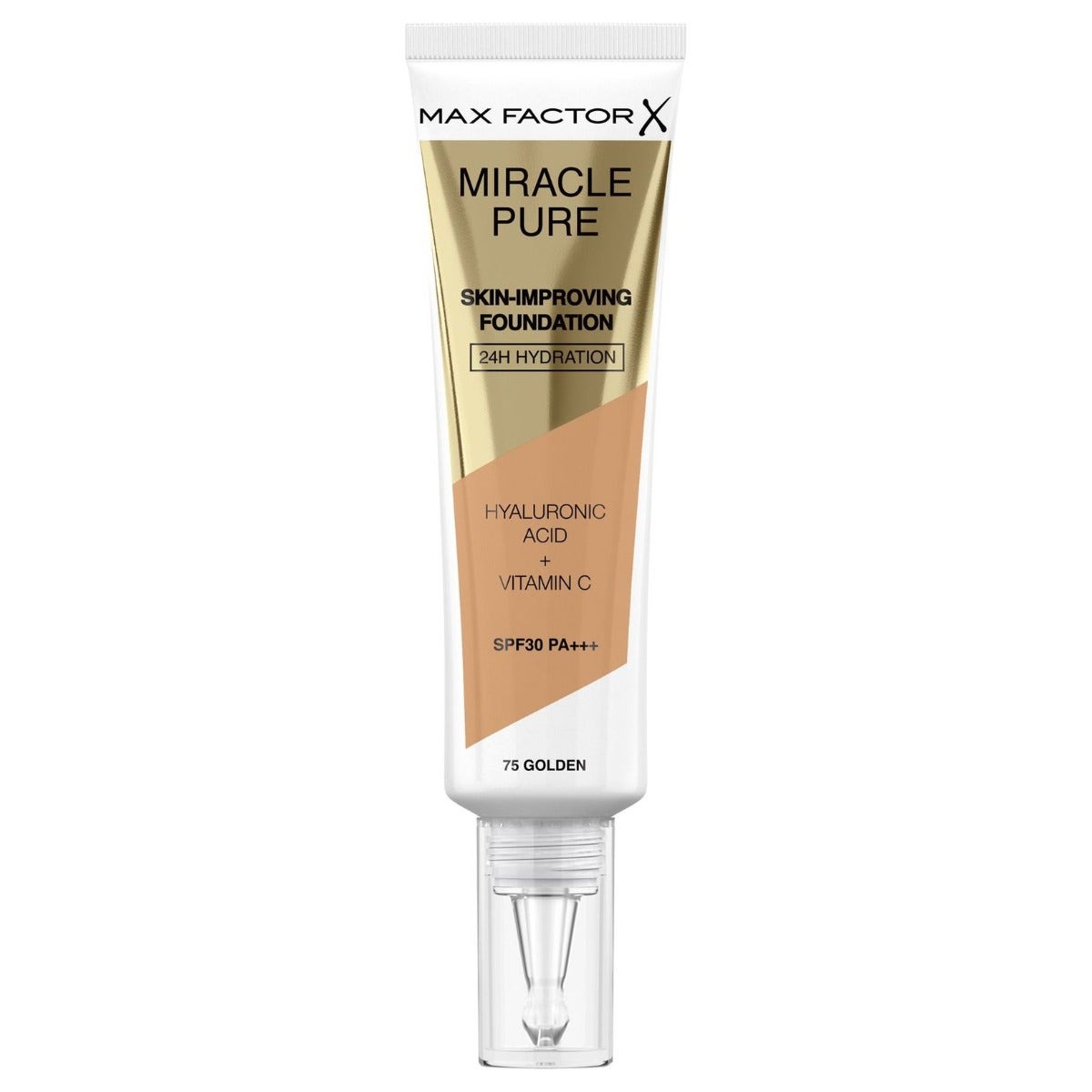 Max Factor Fondotinta Viso Miracle Pure Shade 75 Golden-1