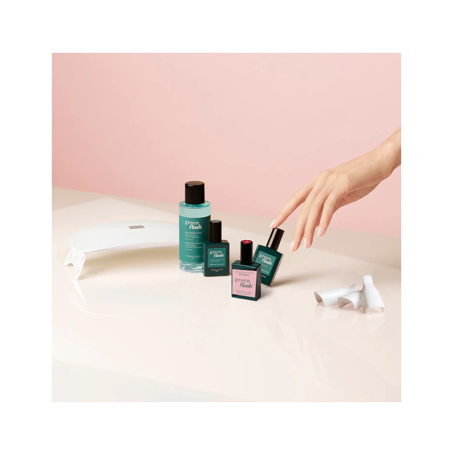 Manucurist Kit Essentials Green Flash Con Smalto Semipermanente Hortencia-1