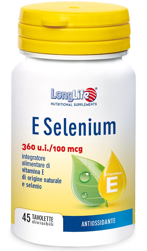 LongLife E Selenium ad azione antiossidante 45 tavolette-1