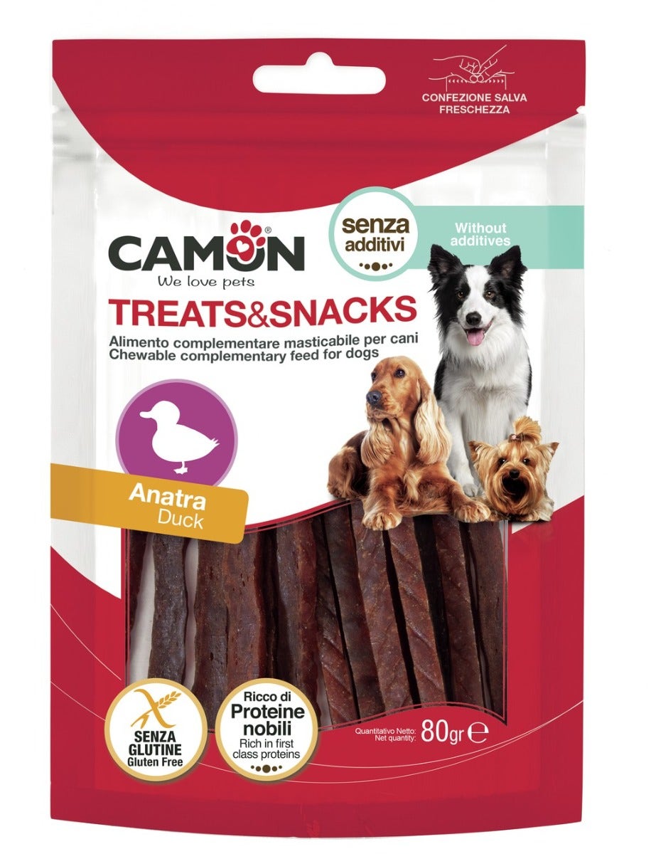 Camon Anatra Soft Sticks Per Cani 80g 11cm-1