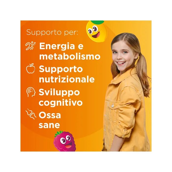 Multicentrum Junior Integratore Alimentare Vitamine Bambini 4+ Vitamina D3 Vitamina C Ferro 30 Cpr-13