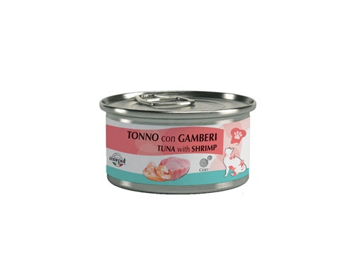 Marpet Chef Tonno Con Gamberi Cibo Umido Per Gatti Adulti Lattina 80g-1