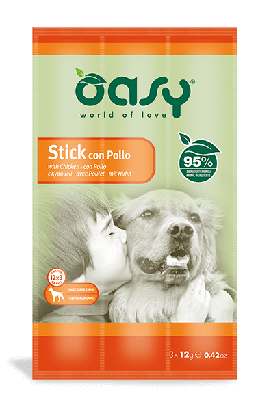Oasy Snack Con Pollo Per Cani 3 Sticks-1