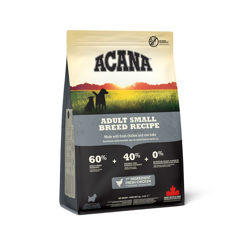 Acana Cane Adult Small Breed Crocchette Pollame e Passera del Pacifico Sacco 2kg-1