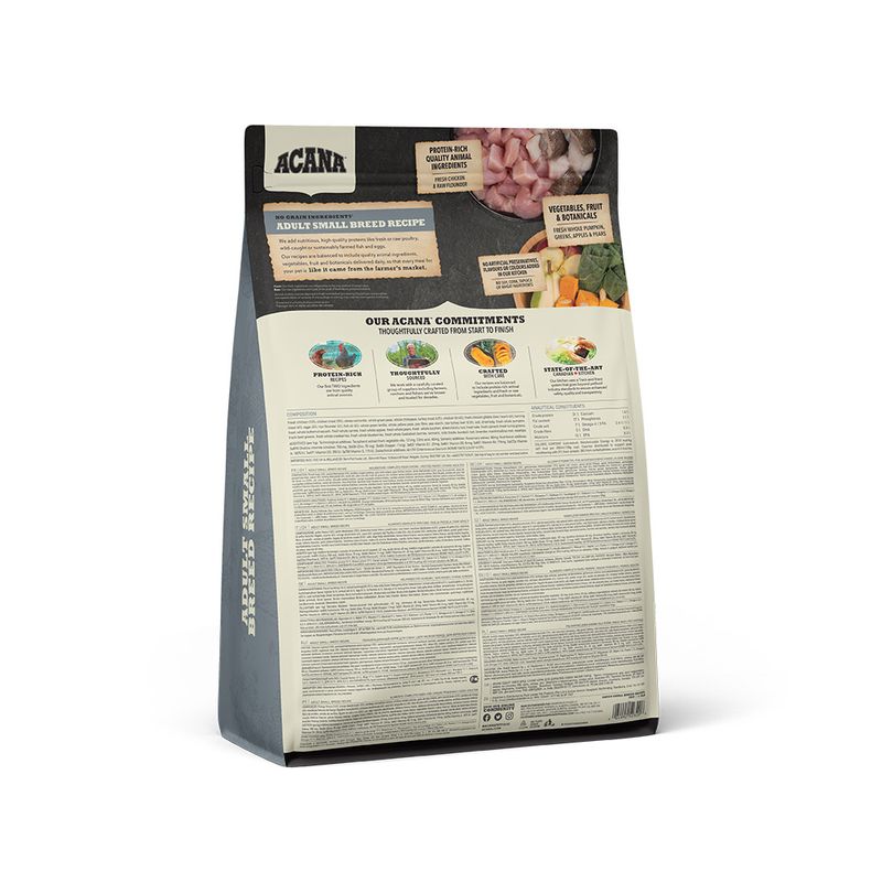 Acana Cane Adult Small Breed Crocchette Pollame e Passera del Pacifico Sacco 2kg-2