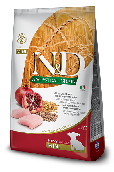 Farmina N&D Ancestral Grain Pollo E Melograno Cani Cuccioli Taglia Mini Sacco 7kg-1