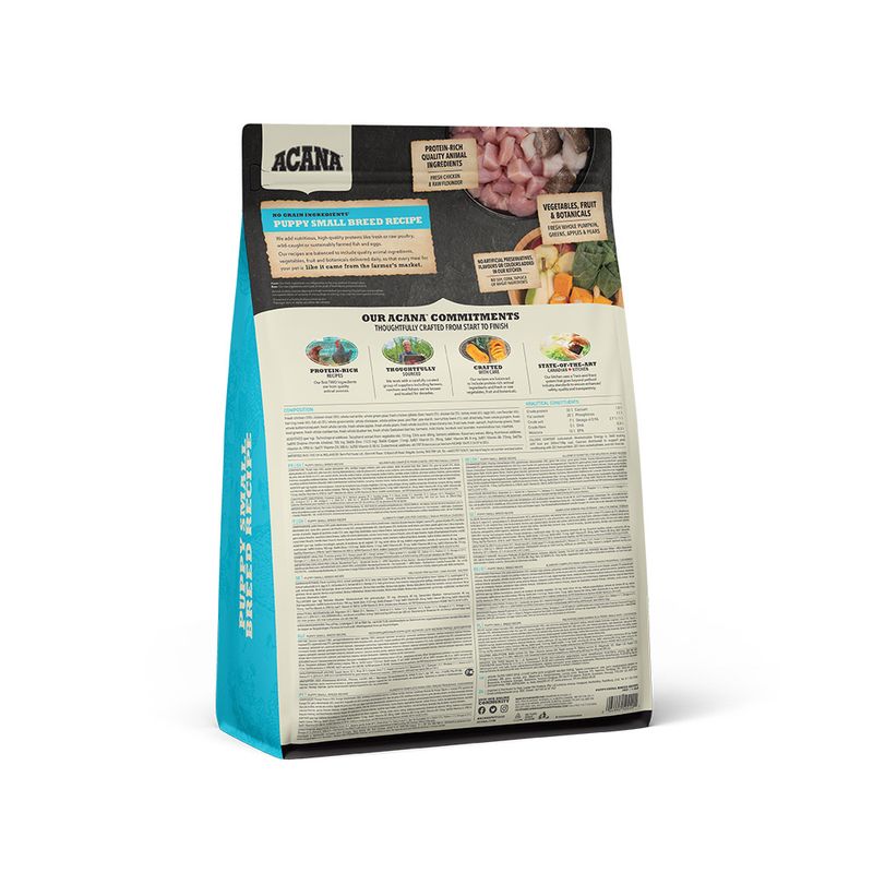 Acana Cane Puppy Small Breed Crocchette Pollame e Passera el Pacifico Sacco 2kg-2