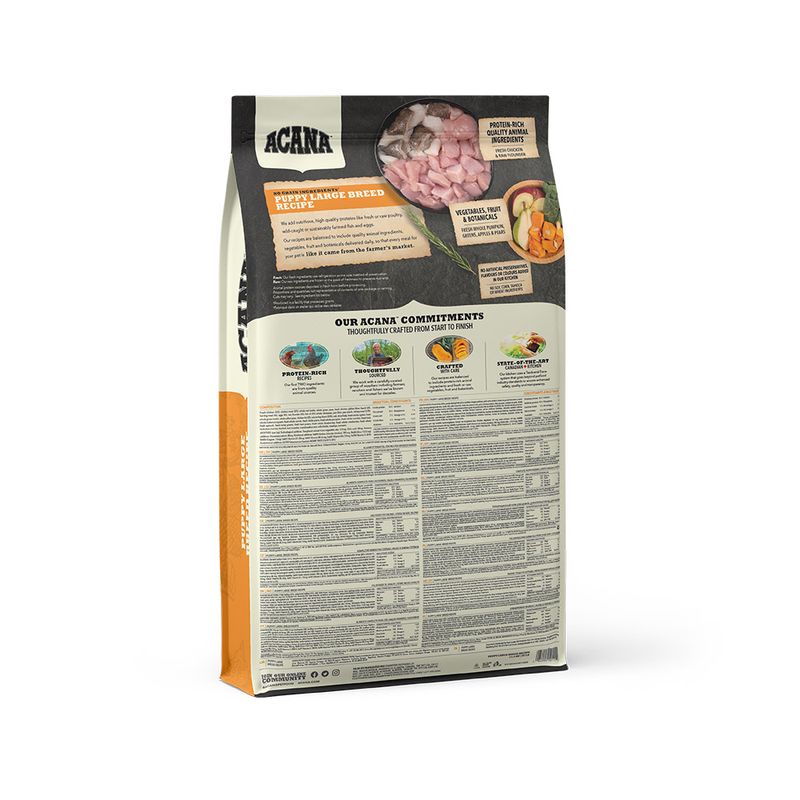 Acana Cane Puppy Large Breed Crocchette Pollame e Passera del Pacifico Sacco 11,4kg-2