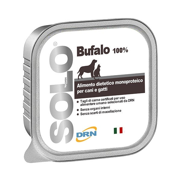 Drn Solo Bufalo Alimento Dietetico Monoproteico Umido Per Cani/Gatti 100g-1