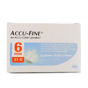 Accu Fine 100 Aghi sterili per penna per insulina 31g 6mm 100 pezzi-1