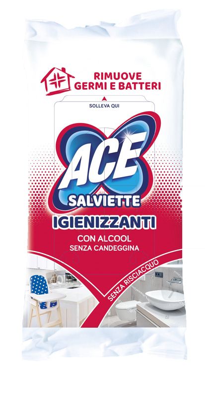 Ace Salviettine Igienizzanti Alcool 40 Pezzi-1