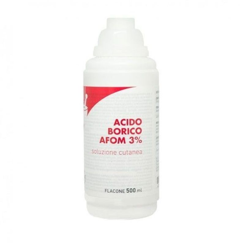 Acido Borico Afom Soluzione Cutanea 3% 500ml-1