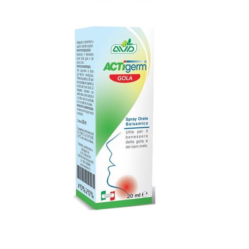 AVD Actigerm Gola Spray per il benessere della gola 20ml-1