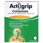 Actigrip 12 Compresse per Raffreddore Cefalea Mal di testa Febbre e Influenza-1