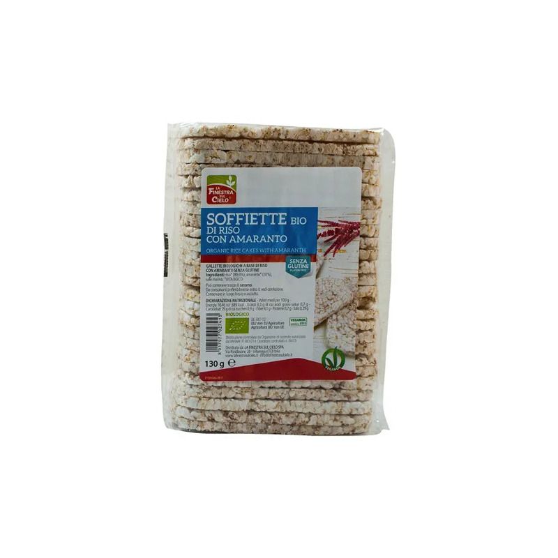 La Finestra sul Cielo Soffiette di Riso con Amaranto BIO 130g-1