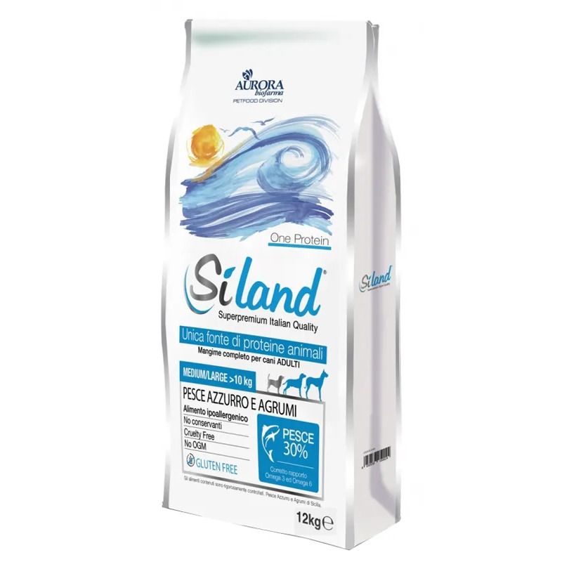 Siland Diet Gusto Pesce Cibo Secco Cani Adulti Taglia Medio/Grande Sacco 12kg-1