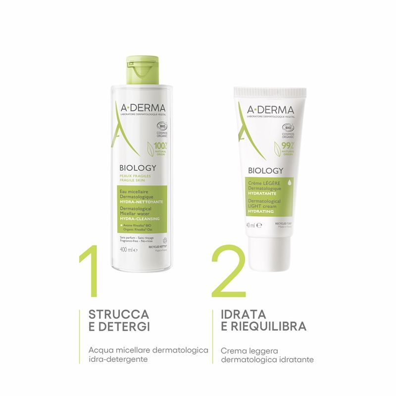 A-Derma BIOLOGY Acqua micellare dermatologica IDRA-DETERGENTE 400ml-4