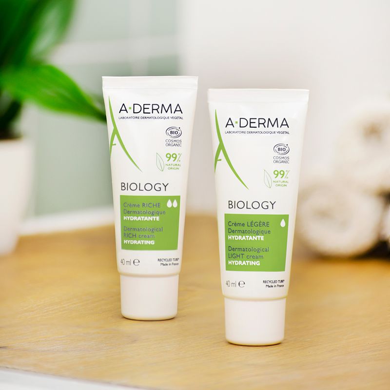 A-Derma BIOLOGY Crema leggera dermatologica Idratante 40ml-3