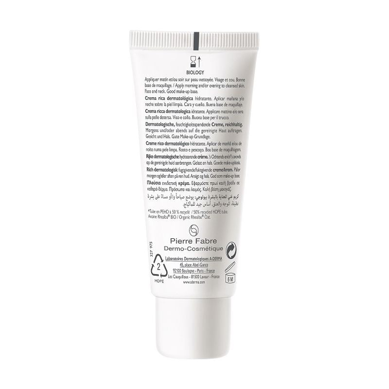 A-Derma BIOLOGY Crema ricca dermatologica Idratante 40ml-2