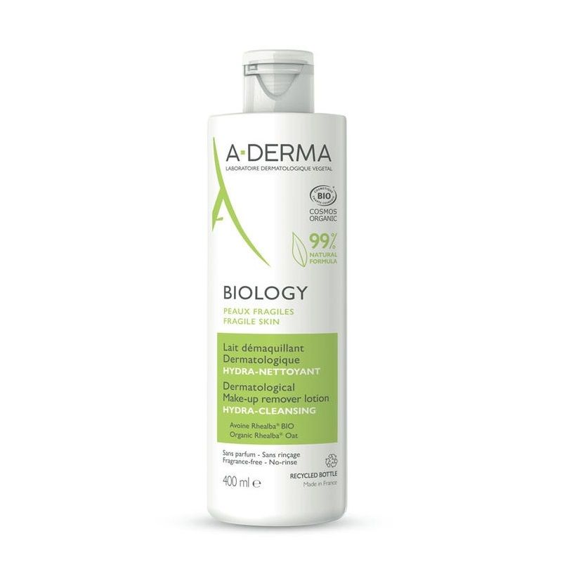A-Derma BIOLOGY Latte struccante dermatologico IDRA-DETERGENTE 400ml-1