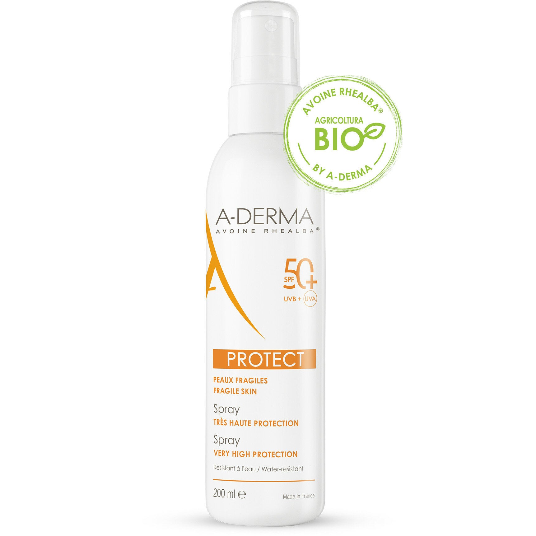 A-Derma Protect Spray Solare SPF50+ Corpo pelli sensibili 200ml-2