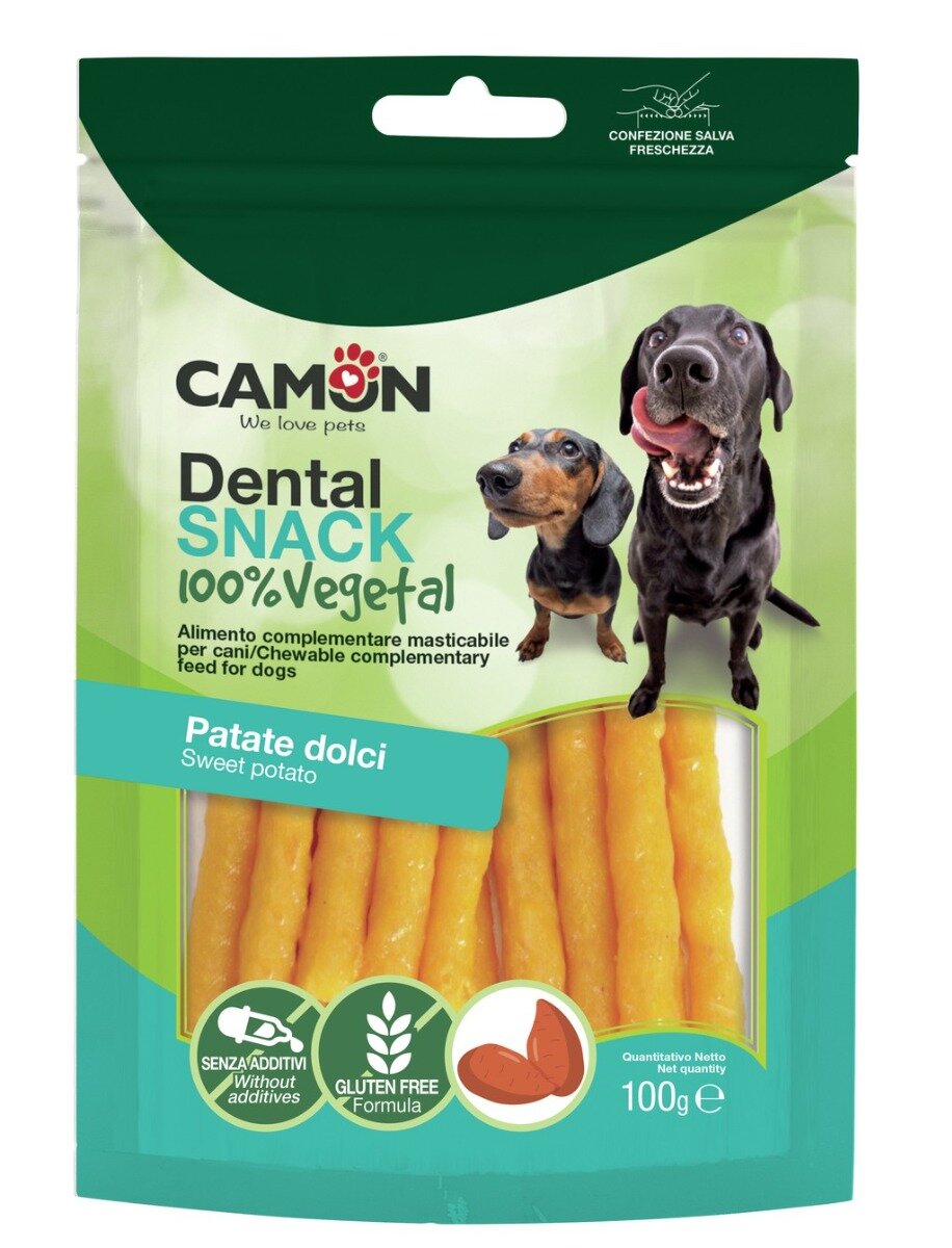 Camon Bauveg Snack Sticks Con Patata Dolce Per Cani 100g 10cm-2